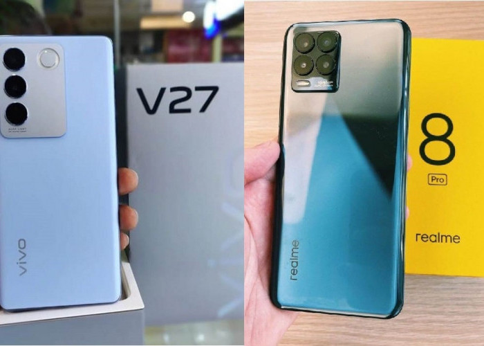 Duel Sengit Vivo V27 5G Vs realme 8 Pro, Cek Perbandingan Spesifikasi Smartphone Mid Range Harga 4 Jutaan