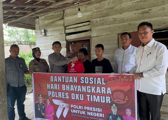 Hari Bhayangkara, Satreskrim Polres OKU Timur Bakti Sosial Polri Presisi Untuk Negeri