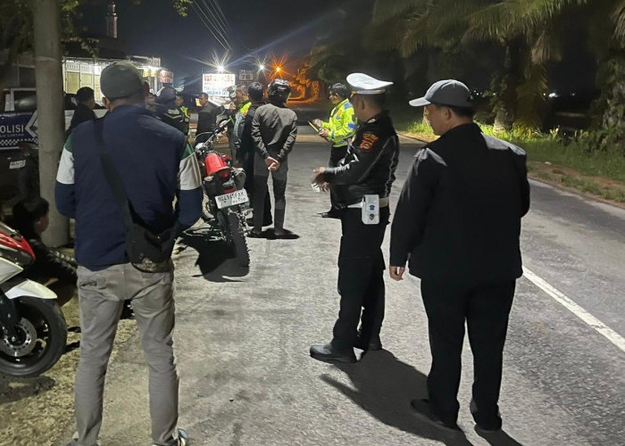 Satlantas Polres OKU Timur Gagalkan Aksi Balap Liar, Warga Ucap Terima Kasih