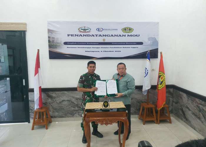 English Corner Puslatpur Gelar MoU Bersama Universitas Unbara, Tingkatkan Kualitas SDM