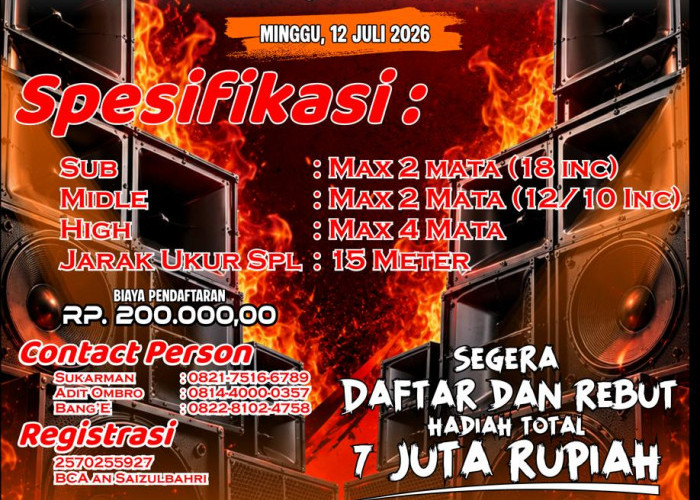 Besok, PSSB OKU Timur Gelar Battle Sound System di Belitang, ini Kata Edi Kuswara
