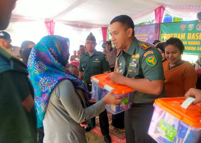 Dandim 0403/OKU Resmikan Penggunaan Air Bersih Hingga Pencanangan Percepatan Penurunan Stunting