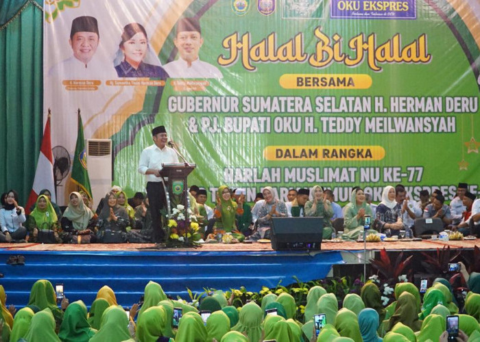 ﻿Herman Deru Bangga Muslimat NU OKU Turut Andil Tingkatkan IPM dan Turunkan Angka Stunting Sumsel