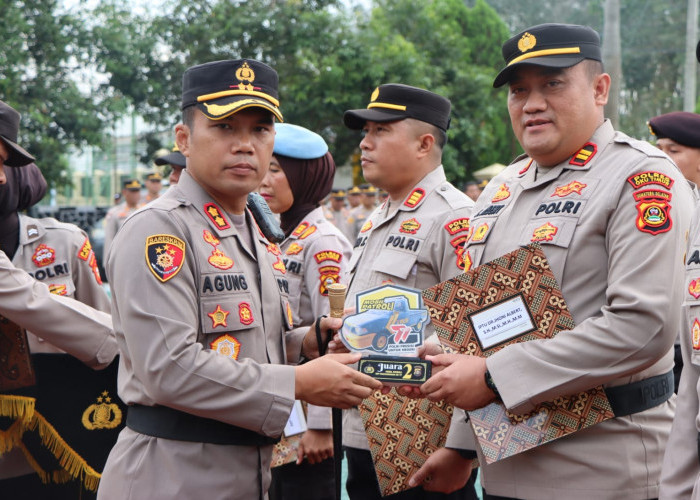 Jajaran Polsek Belitang III Borong Penghargaan Kapolres OKU Timur