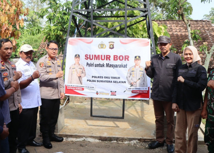 Rayakan HUT Bhayangkara ke-80, Polda Sumsel Bangun Sumur Bor untuk Warga Martapura