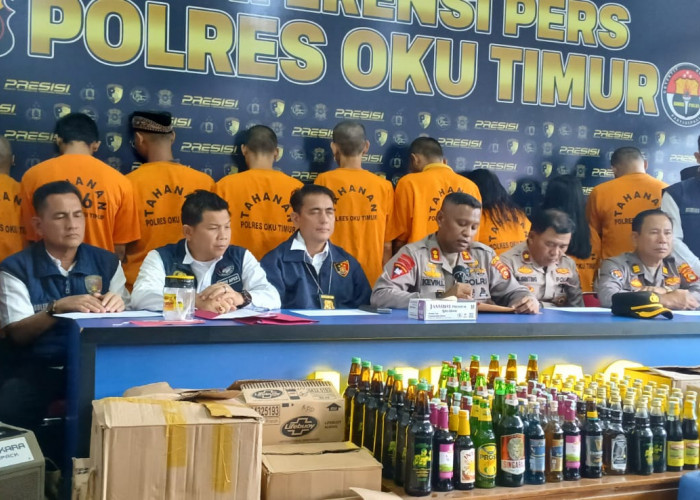 Operasi Pekat Berakhir, Polres OKU Timur Tangkap 14 Pelaku Kejahatan 