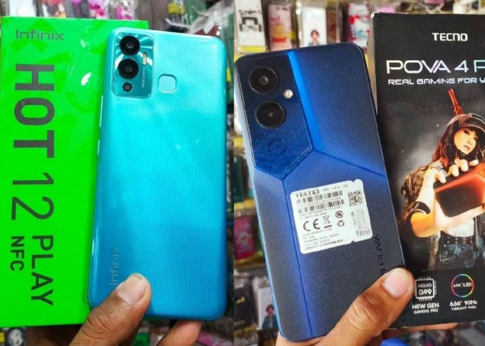 Dibandrol dengan Harga Rp 1 Jutaan, Intip Perbandingan Spesifikasi Infinix Hot 12 Play NFC vs Tecno POVA 4 Pro