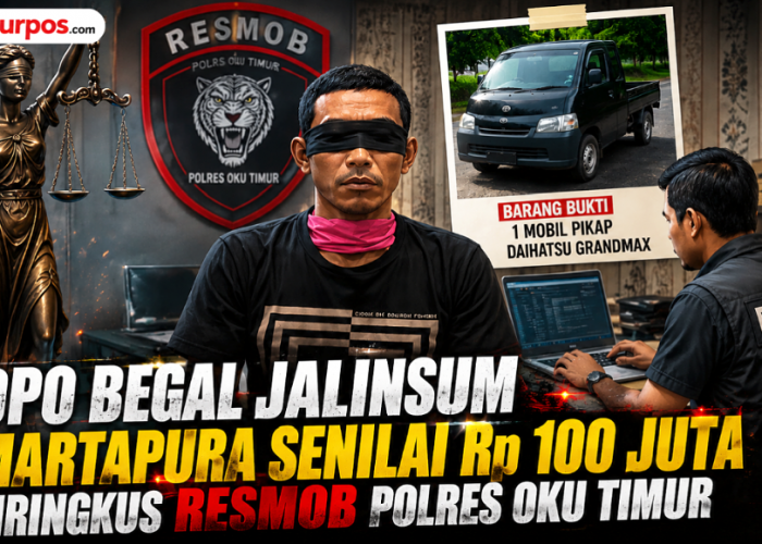 DPO Begal Jalinsum Martapura Senilai Rp 100 Juta Diringkus Resmob Polres OKU Timur