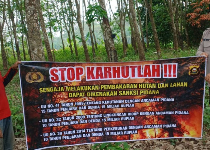 Tekan Risiko Kebakaran Lahan, Polsek Martapura OKU Timur Gelar Puluhan Kegiatan Mitigasi Karhutla
