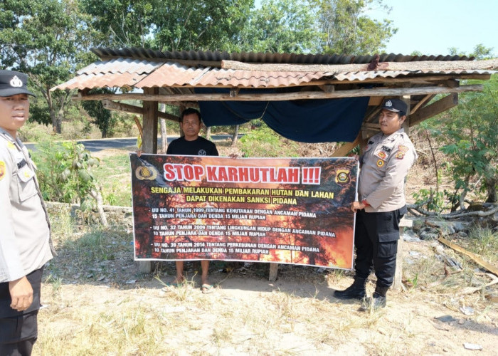 Cegah Karhutla, Polsek Martapura Gelar 17 Kegiatan Sosialisasi hingga Patroli Terpadu