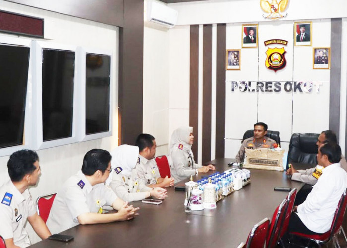 Perkuat Sinergitas, Polres OKU Timur Sambut Kunjungan Jajaran BPN