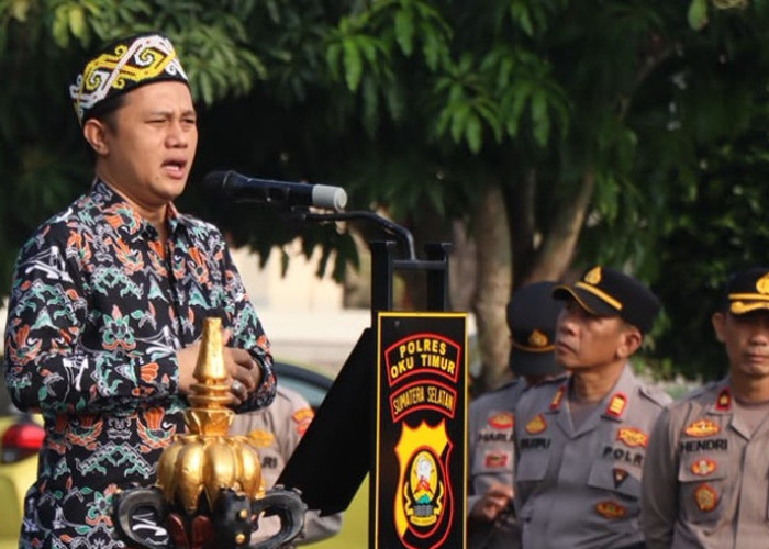 Gelar Binrohtal dan Penggalangan Dana, Polres OKU Timur Perkuat Empati Sosial Personel