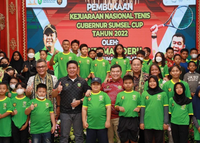 Kejurnas Tenis Gubernur Sumsel Cup 2022 Curi Perhatian Peserta dari Luar Sumsel  