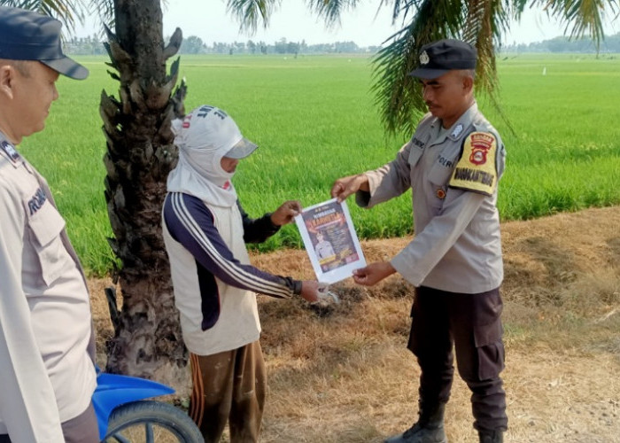  Gencarkan Mitigasi Karhutla di Buay Madang, Polisi Sebar Maklumat dan Pasang Spanduk