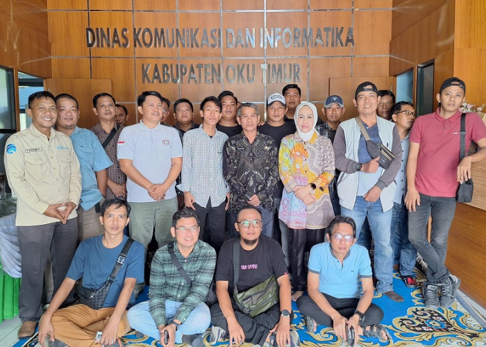 Diskominfo Gelar Halal Bihalal Bersama Wartawan OKU Timur, Pererat Silaturahmi