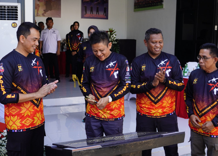Lapangan Tembak Tatag Trawang Tungga Diresmikan Jadi Tempat Kejuaraan Menembak Kapolda Sumsel