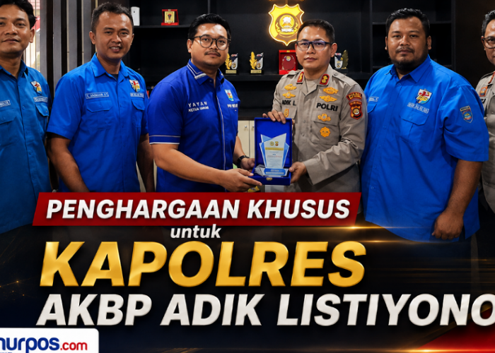 KNPI OKU Timur Beri Penghargaan Khusus untuk Kapolres AKBP Adik Listiyono
