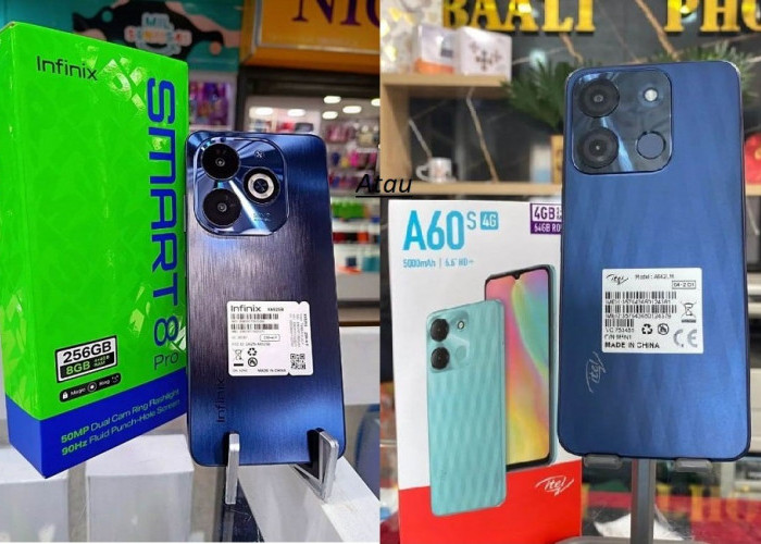 Mending Mana Infinix Smart 8 pro atau Itel A60s, Baterai Sama Jumbo Harga Beda Tipis