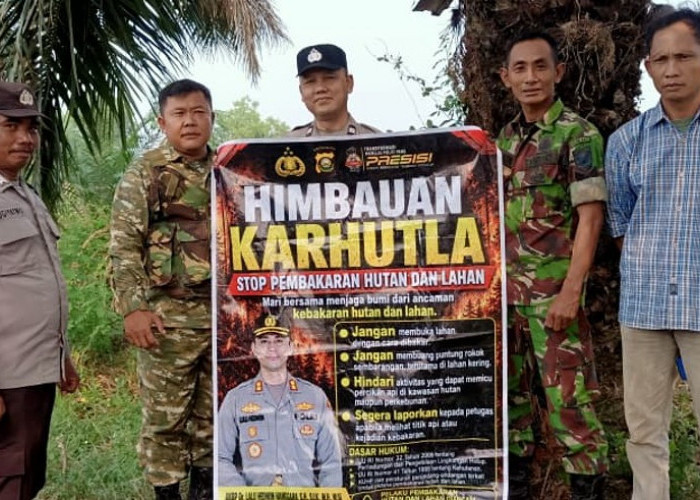 Waspada Karhutla Masih Mengintai, Polsek Buay Madang dan TNI Gelar Patroli Gabungan di Desa Anyar