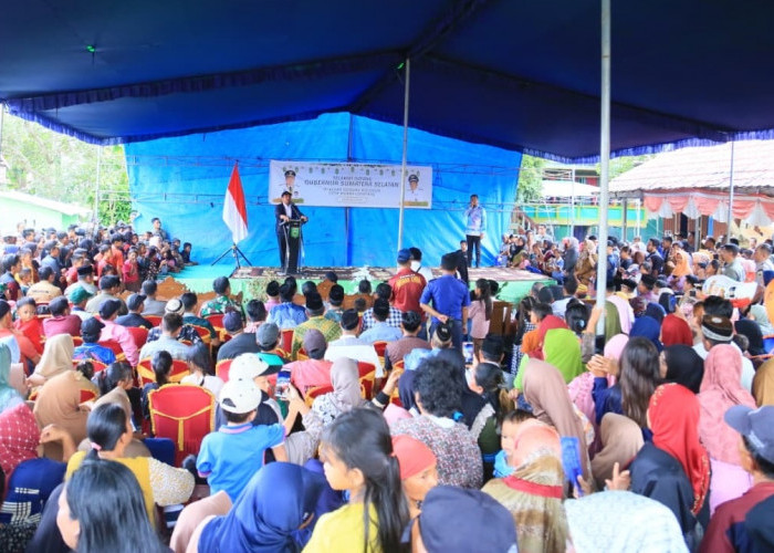 Hadiri Sedekah Dusun Desa Muara Lematang