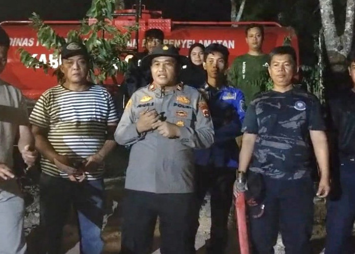 Respons Cepat Laporan Warga, Polsek Madang Suku II Jegal Kebakaran Lahan di Kota Negara