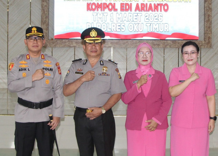 Kasi Humas Polres OKU Timur Edi Arianto Naik Pangkat ke Kompol