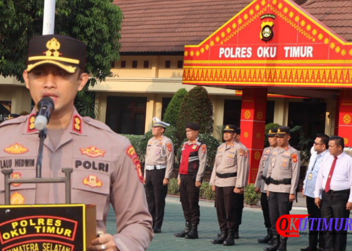 Kapolres OKU Timur Wajibkan Anggota Tuntas Tangani Karhutla dan Disiplin Apel