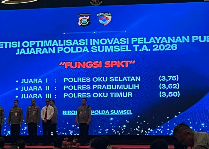 Inovasi Pelayanan Publik: SPKT Polres OKU Timur Sabet Juara III Tingkat Polda Sumsel