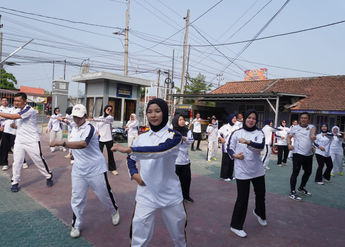 Jaga Kebugaran dan Kekompakan, Lapas Martapura Laksanakan Jalan Sehat dan Senam Bersama