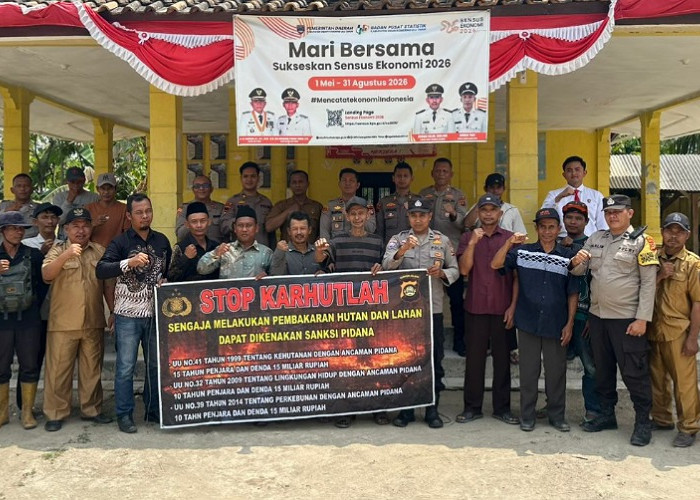 Edukasi Pencegahan Karhutla, Mahasiswa STIK dan Siswa SIP Turun ke BP Peliung