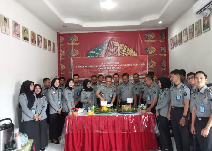 Lapas Martapura Gelar Upacara Hingga Syukuran Hari Kemenkumham dan HDKD ke 78 