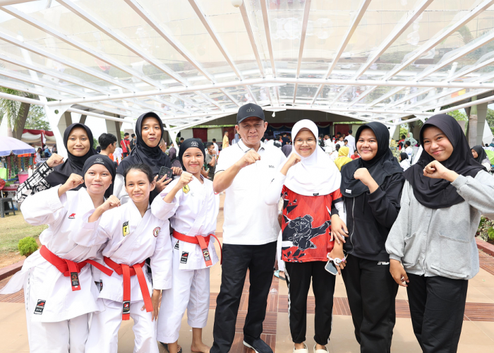 Bupati Lanosin Resmikan Kejuaraan Karate Daerah Provinsi Sumatra Selatan Lemkari Seri II Tahun 2024