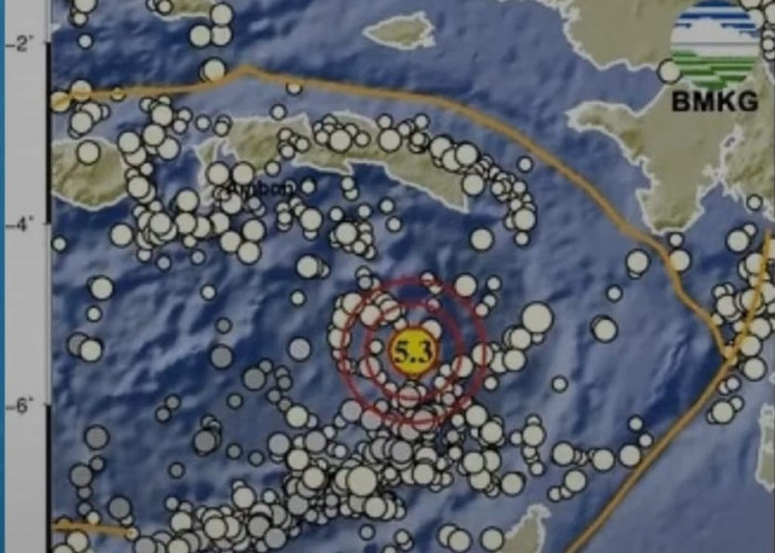  Dua Kali Gempa Bumi Magnitudo 5.3 dan 5.4 Guncang Maluku,  Tidak Berpotensi Tsunami