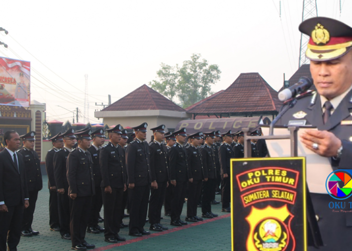 Pimpin Upacara Hari Kesaktian Pancasila, Kabag Ops Polres OKU Timur Tekankan Penguatan Ideologi Bangsa