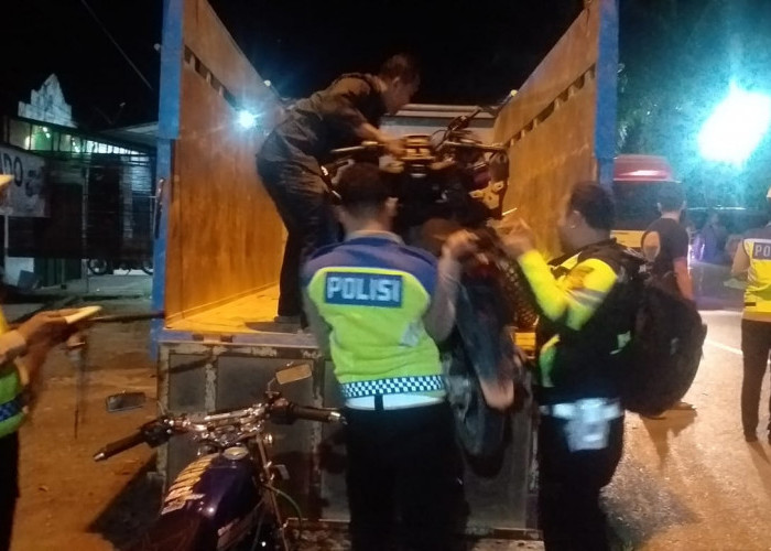 Patroli Gabungan, Motor Tak Lengkap Dokumen hingga Brong Dikandangkan Polisi