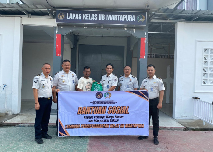 Wujudkan Aksi Peduli Sesama, Lapas Martapura Salurkan Bantuan Sosial dengan Keluarga Warga Binaan dan Masyarak