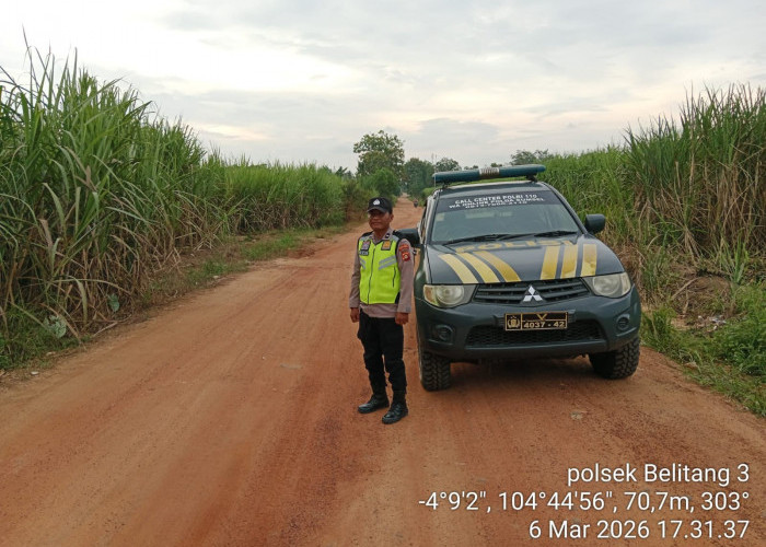 Personil Polsek Belitang III Laksanakan Patroli Hunting, Antisipasi Tindak Pidana 3C