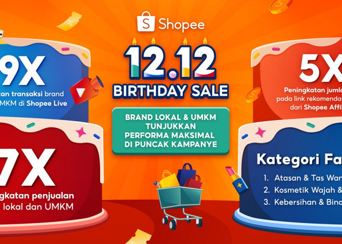 Brand Lokal dan UMKM Cemerlang di Kampanye Shopee 12.12 Birthday Sale: Penjualan Melejit Hingga 7 Kali Lipat!