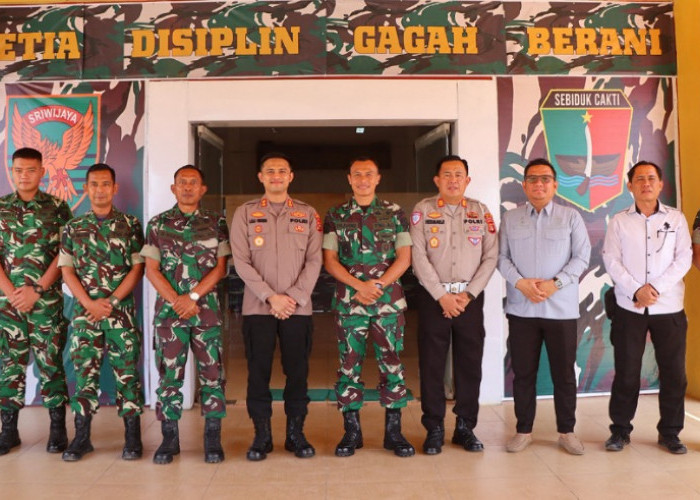 Mantapkan Sinergitas TNI-Polri, Kapolres OKU Timur Temui Komandan Brigif 46/SC