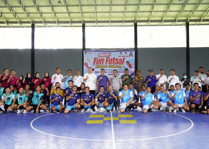 Semarakkan HUT OKU Timur, Disporapar OKUT Gelar Fun Futsal