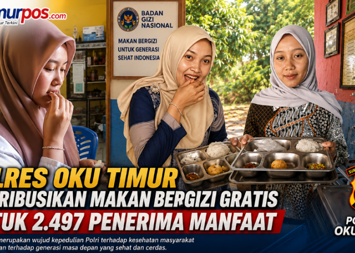 Polres OKU Timur Distribusikan Makan Bergizi Gratis untuk 2.497 Penerima Manfaat