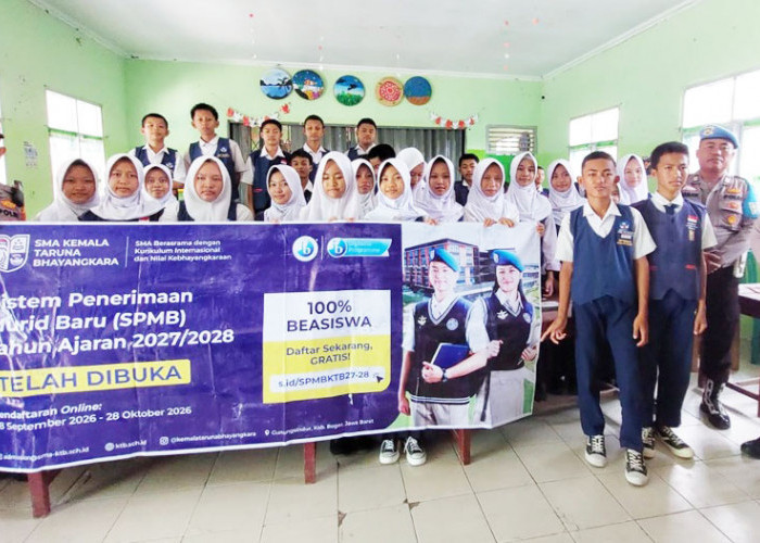 Polsek Madang Suku II Sosialisasi Penerimaan Siswa SMA Kemala Taruna Bhayangkara ke Sekolah