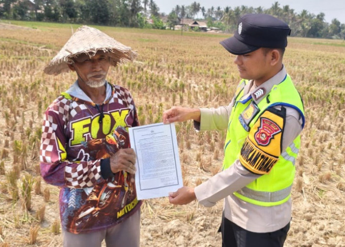 Cegah Karhutla, Polsek Belitang I Gencarkan Mitigasi dan Sosialisasi ke Desa-Desa