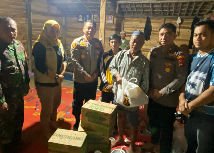 4 Rumah WargaTerdampak Banjir, Kapolres OKU Timur Turun Cek Luapan Air Sungai