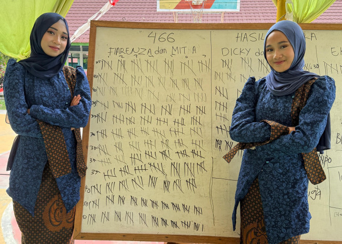 SMP Negeri 1 BMR Gelar Pemilihan OSIS, Fia dan Fathma Raih 446 Suara Tertinggi