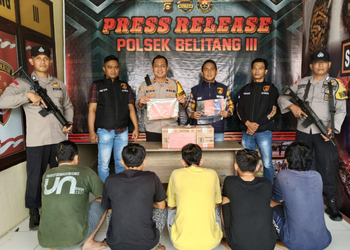 Lima Pelaku Spesialis Bobol Gudang Diringkus Polisi