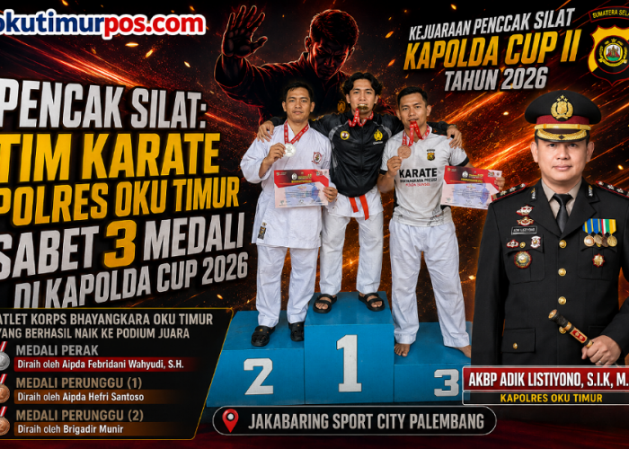 Pencak Silat: Tim Karate Polres OKU Timur Sabet 3 Medali di Kapolda Cup 2026