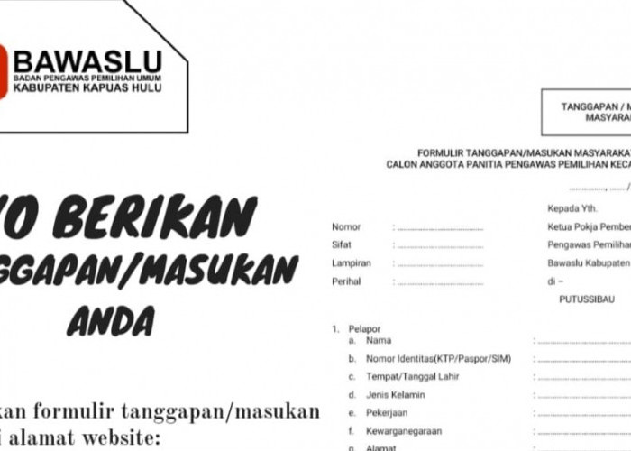 Masyarakat Bisa Sampaikan Sanggahan Terhadap Kandidat Calon Anggota Bawaslu