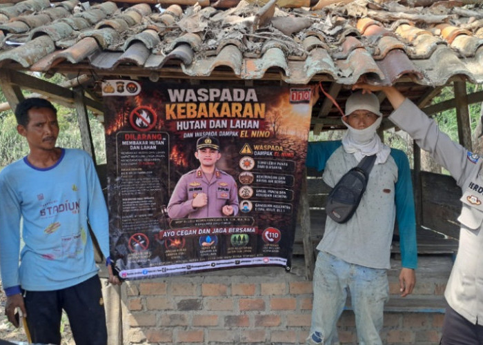Polsek BP Peliung Larang Warga Bakar Lahan dan Buang Puntung Rokok Sembarangan