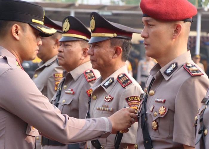 Mutasi di Polres OKU Timur, Kasat Reskrim hingga Kapolsek Buay Madang Resmi Berganti